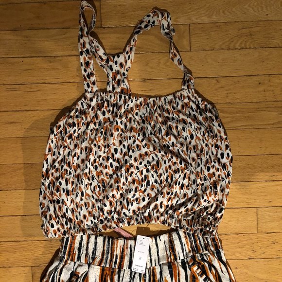 Brand New Daily Practice by Anthropologie 2-Piece Smocked Lounge Set - Picture 7 of 13